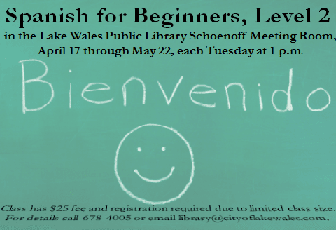 Spanish Level 2 Spring 2018