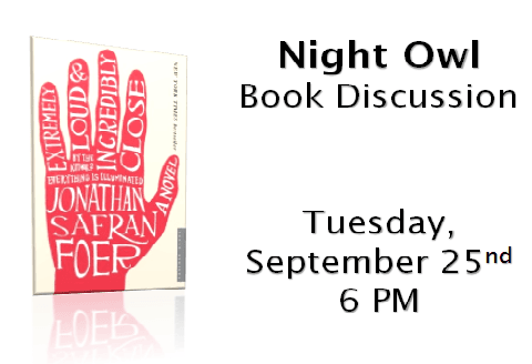 September Night Owl Book Discussion 2018