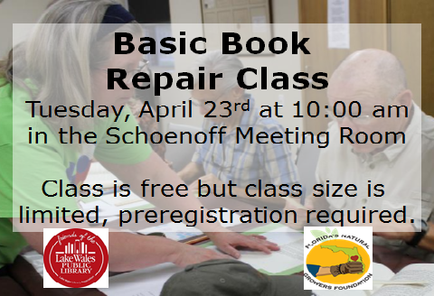 April Book Repair Class