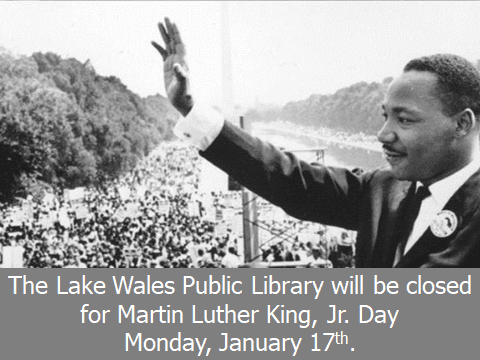 January MLK Jr Day closing