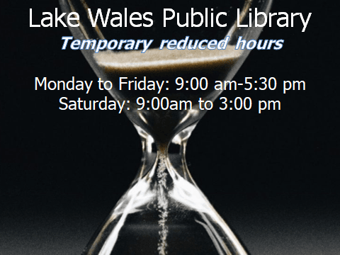Library temporary reduced hours