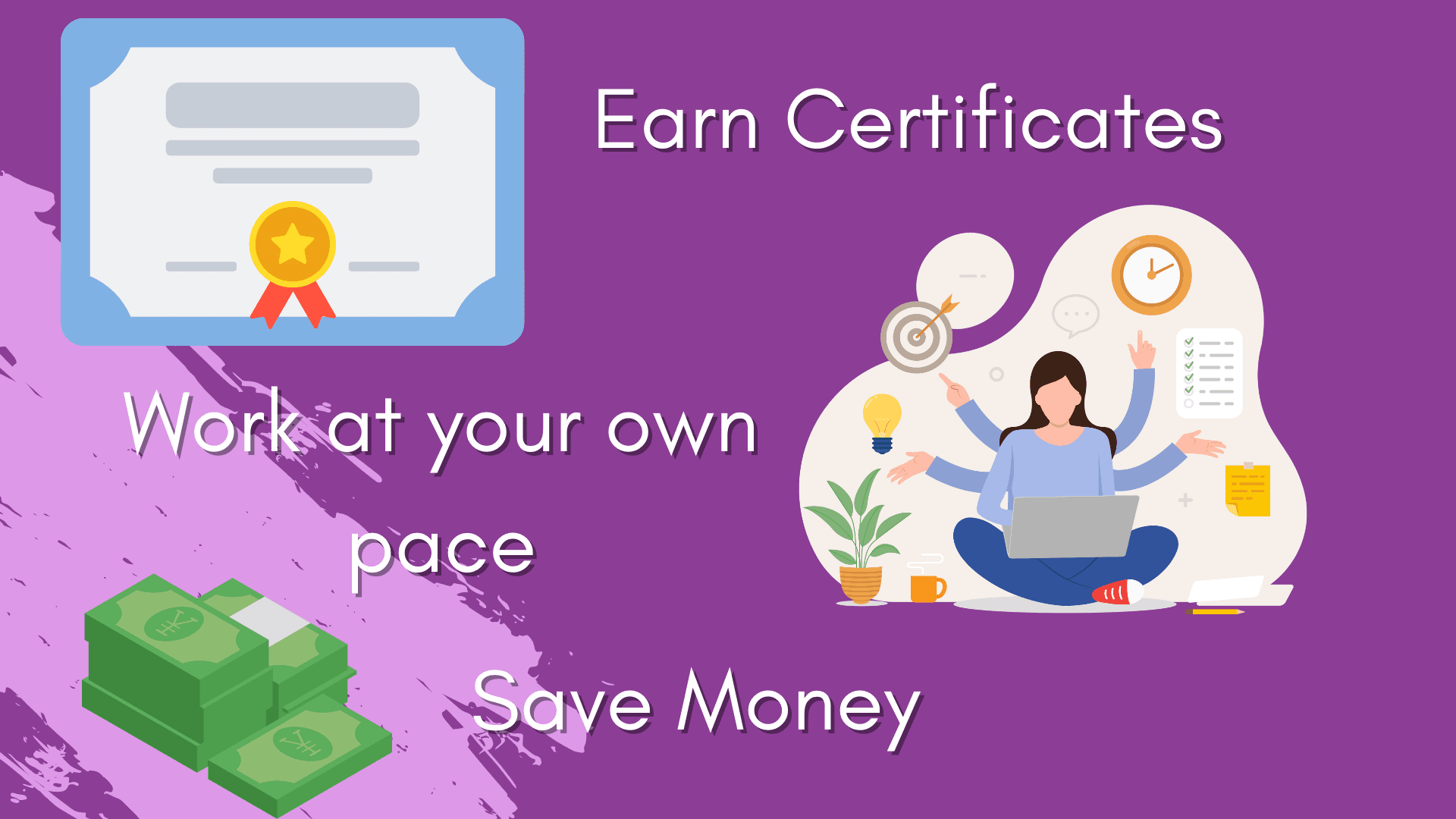 Udemy earn certificates work at your own pace save money images