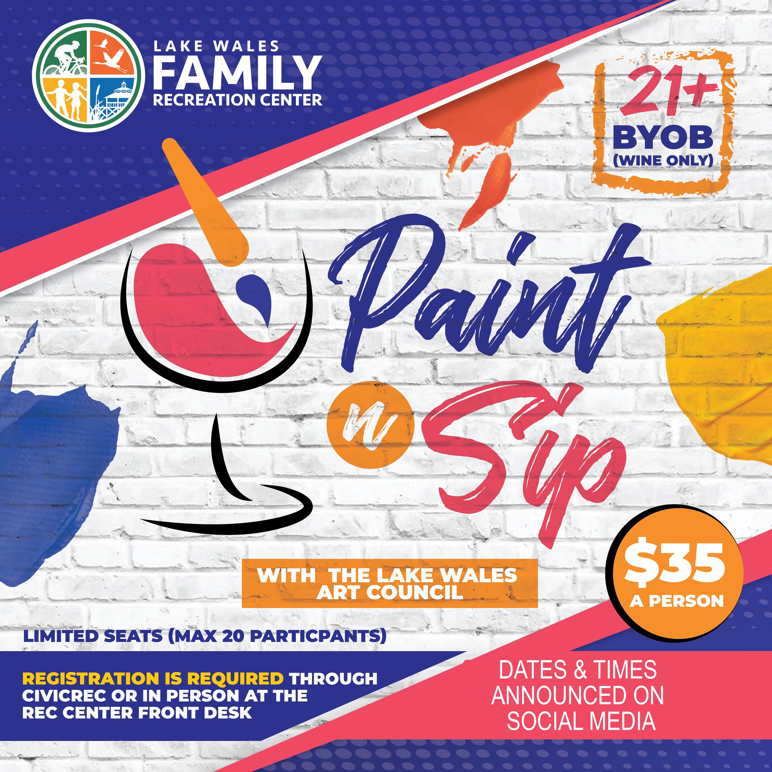 Dates Announced on Socail Media-Paint n Sip